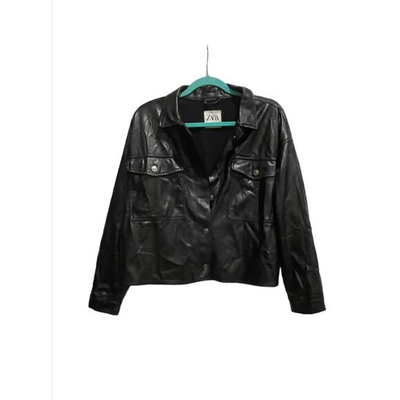Zara Women's Black Soft Jacket Medium - Picture 1 of 7